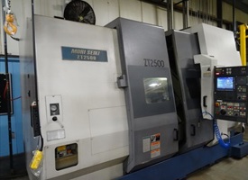 2001 MORI SEIKI ZT2500Y 4-AXIS TWIN SPINDLE TWIN TURRET CNC LATHE W/ LIVE MILLING AND BAR FEED